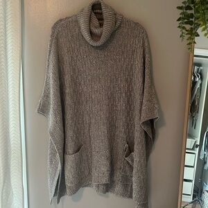 Brand new Chico’s loose turtleneck knit poncho